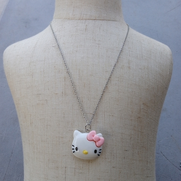 2/$10 Stainless Steel Hello Kitty Necklace - Pink - Picture 2 of 3